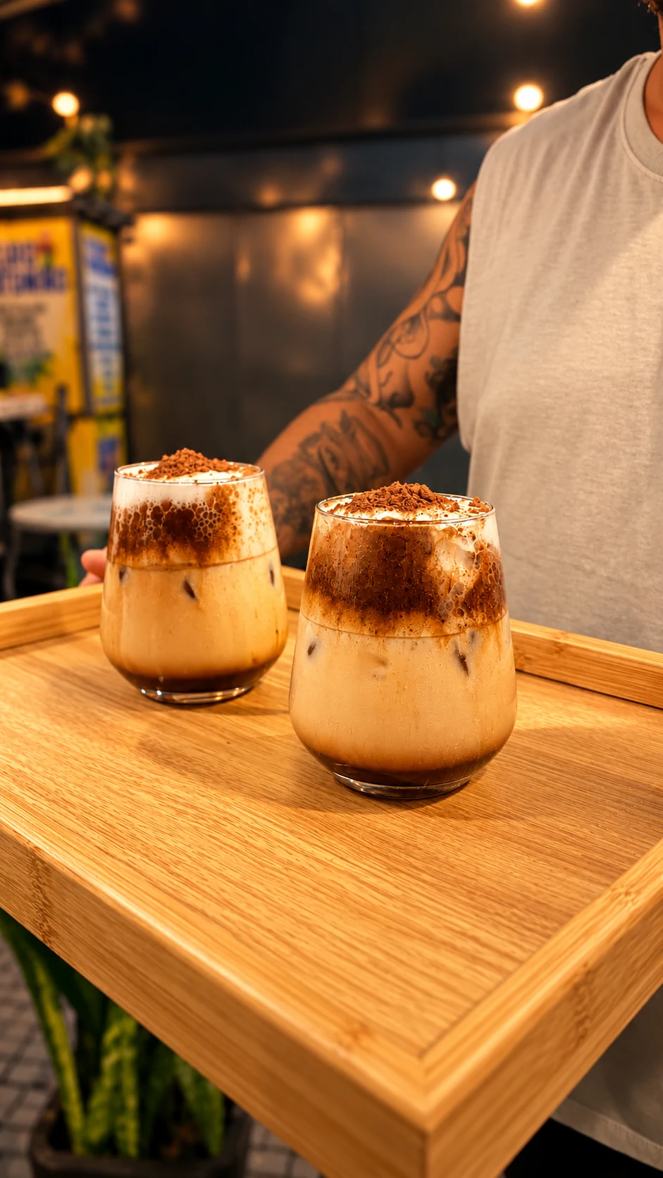 Cafés servidos no Babilon Café